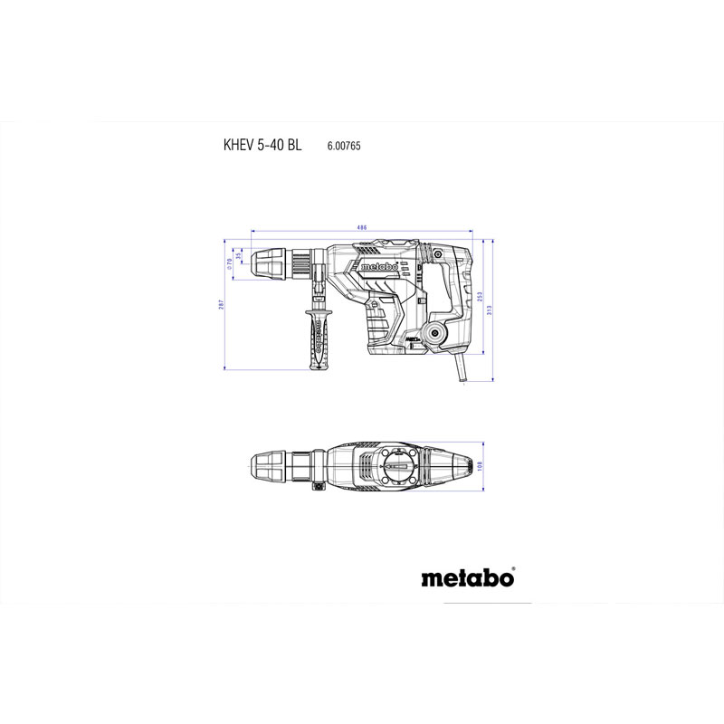 Metabo - Kombimovani hamer KHEV 5-40 BL - 600765500
